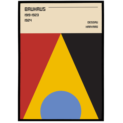 Minimalist Vintage Bauhaus Poster