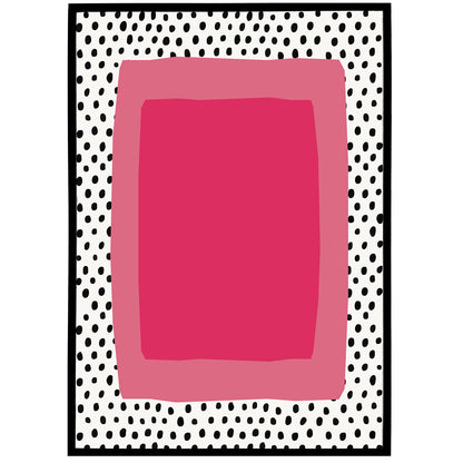 Pink Colorblocks Abstract Poster
