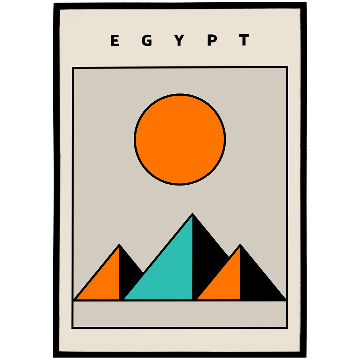 Geometric Egypt Poster