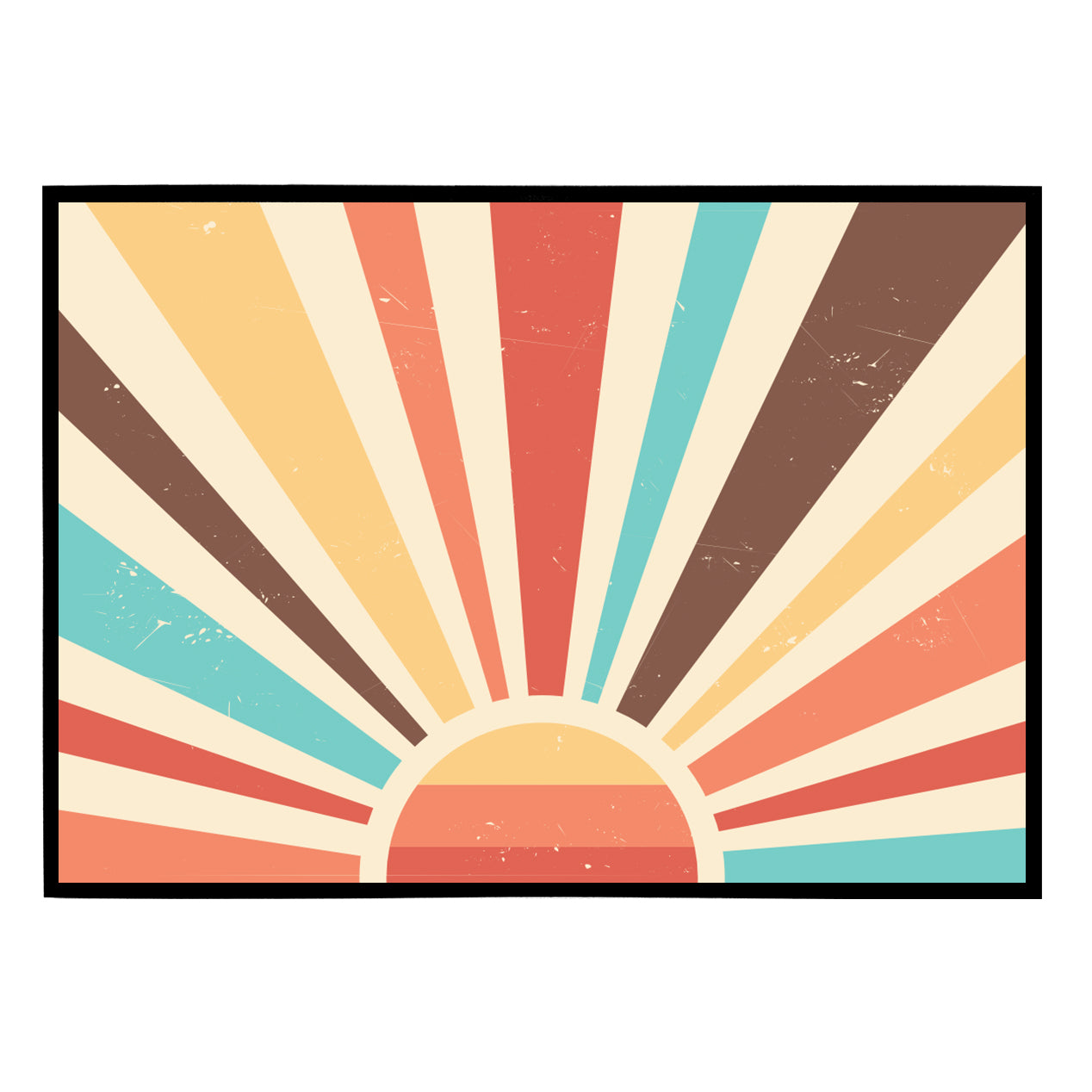 Rainbow Sun Art Print