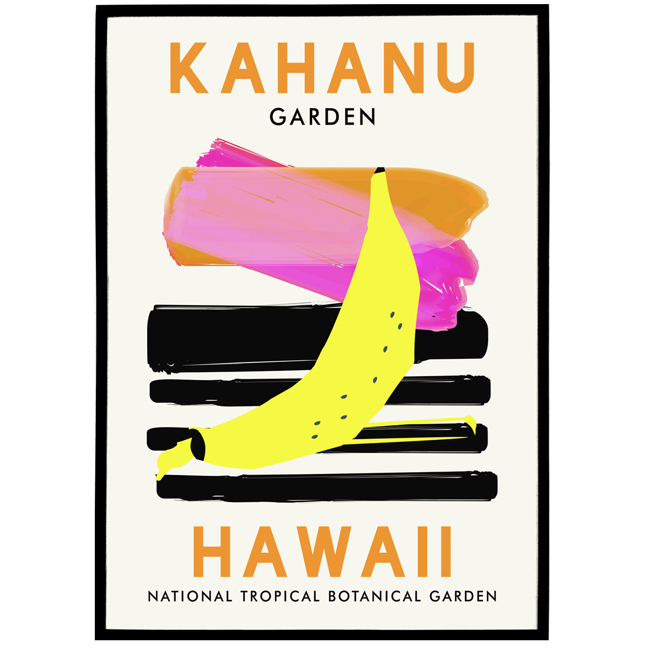 Kahanu Garden Hawaii Poster