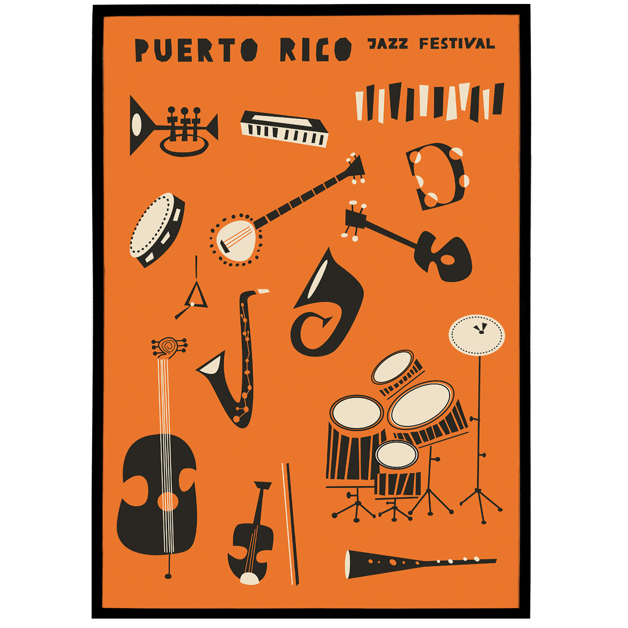 Puerto Rico Jazz Festival Poster HypeSheriff