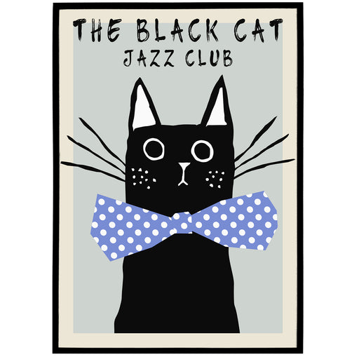 Black Cat - Jazz Club Poster