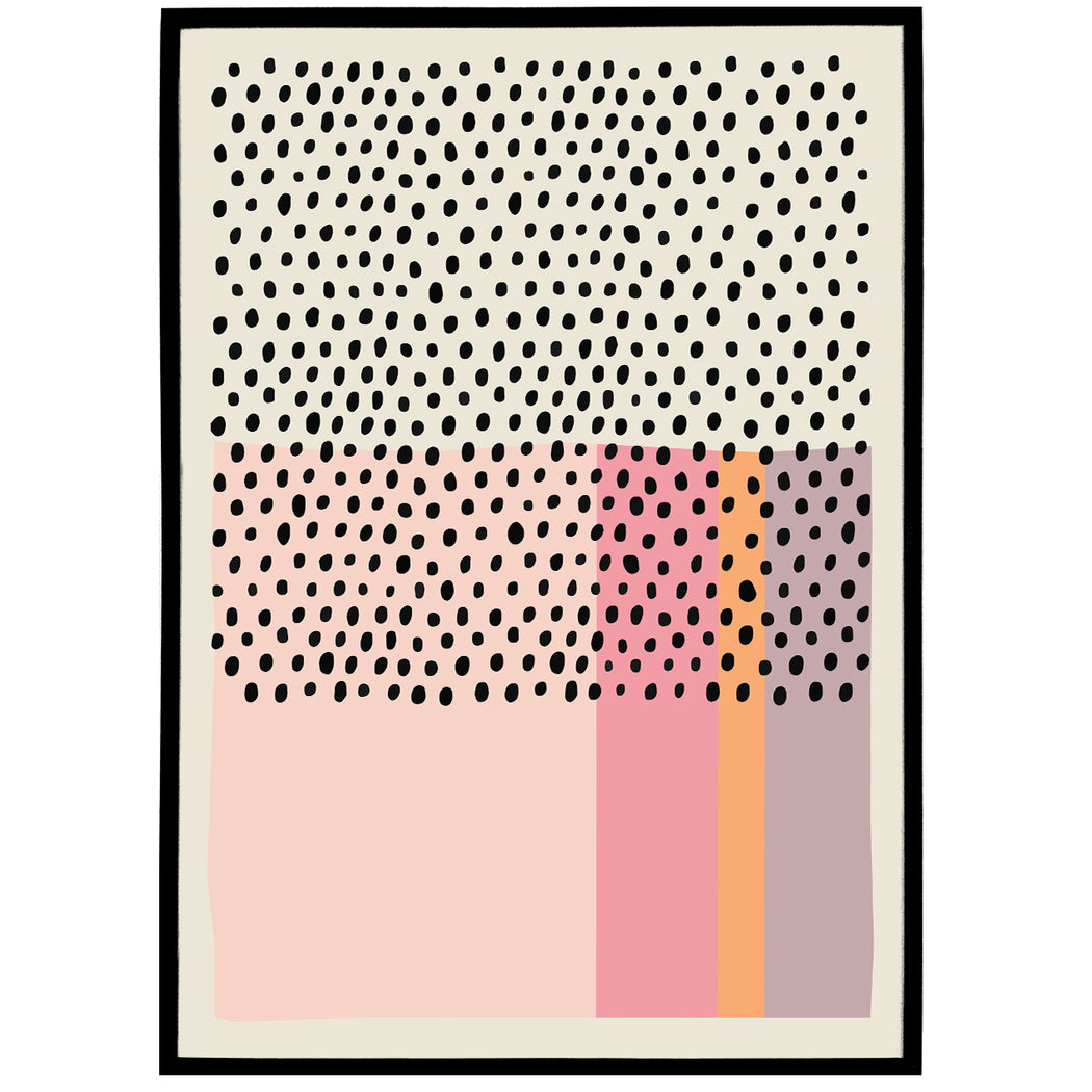 Pastel Abstraction - MidCentury Modern Poster