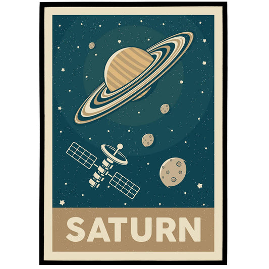 Planet Saturn Poster - HypeSheriff