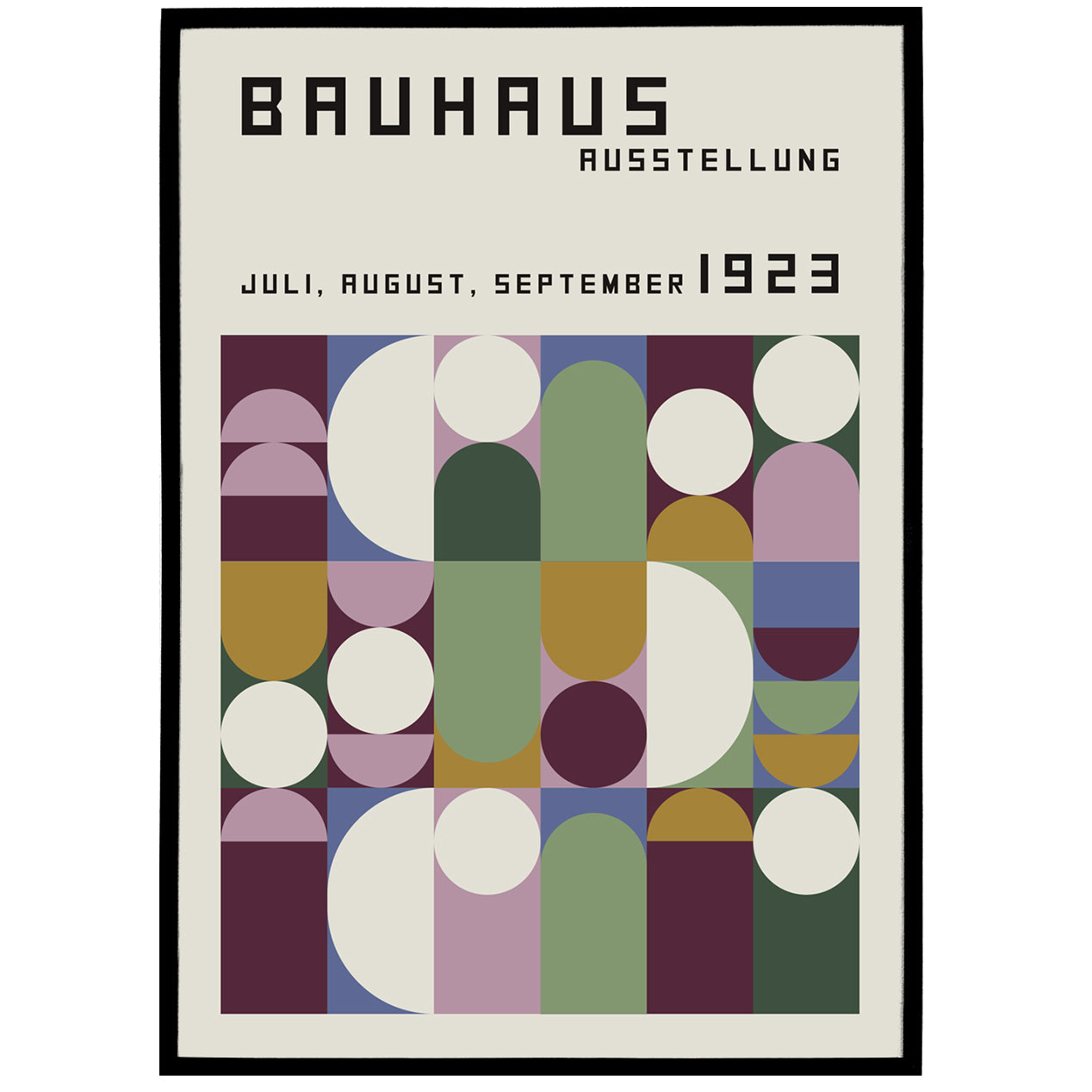 Retro Bauhahus 1923 Poster