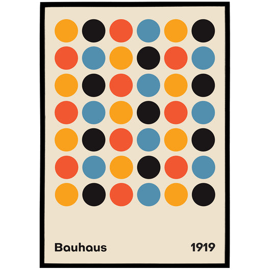 Bauhaus Dots Poster - 61 X 91 CM
