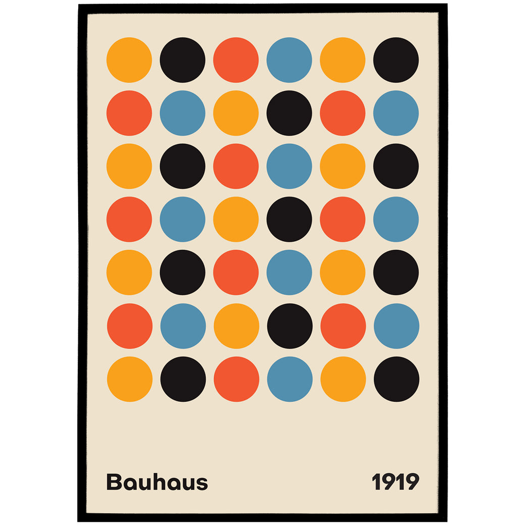 Normalt charme slank Bauhaus Dots Poster - 61 X 91 CM — HypeSheriff US