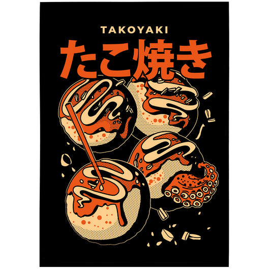 Japanese Takoyaki - Snacks Poster