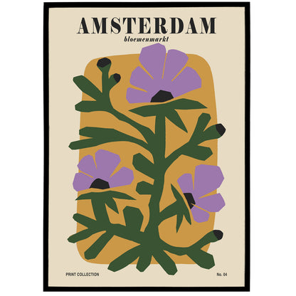 Amsterdam Bloemenmarkt Poster