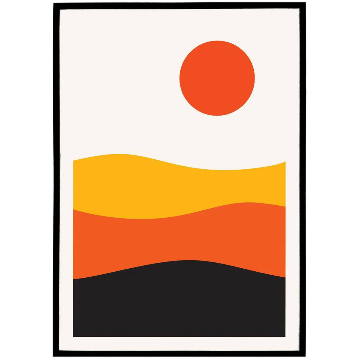 Mid Century Modern Sunset Print Iconic Posters Original Art Prints