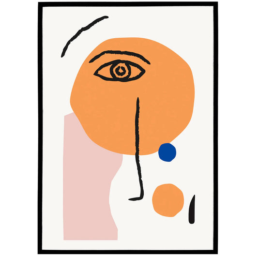 Line Art Face - Poster for cozy decor - HypeSheriff