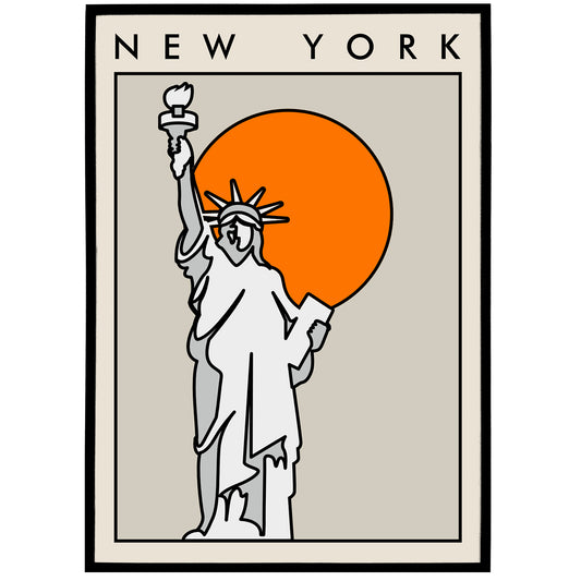 New York Poster - Statue of Liberty