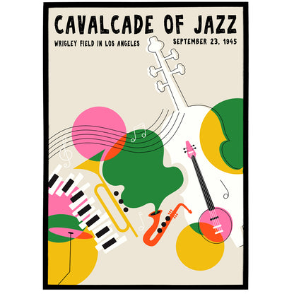 1945 Jazz Festival Colorful Poster