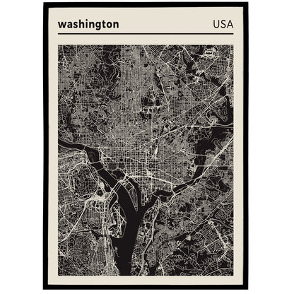 Washington Map Poster