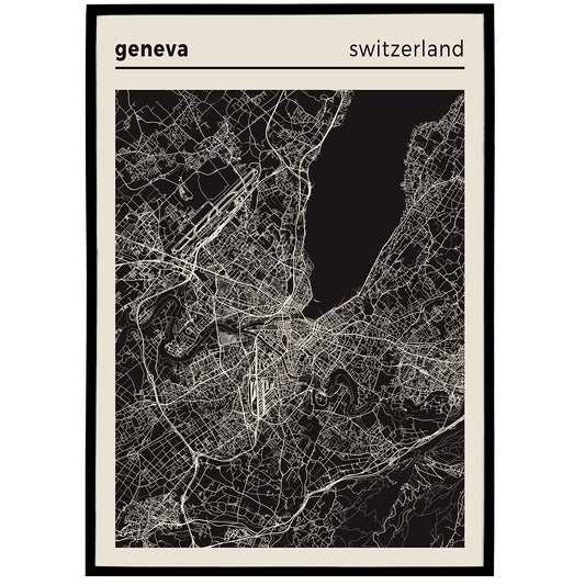 Geneva - Switzerland | City Map Poster