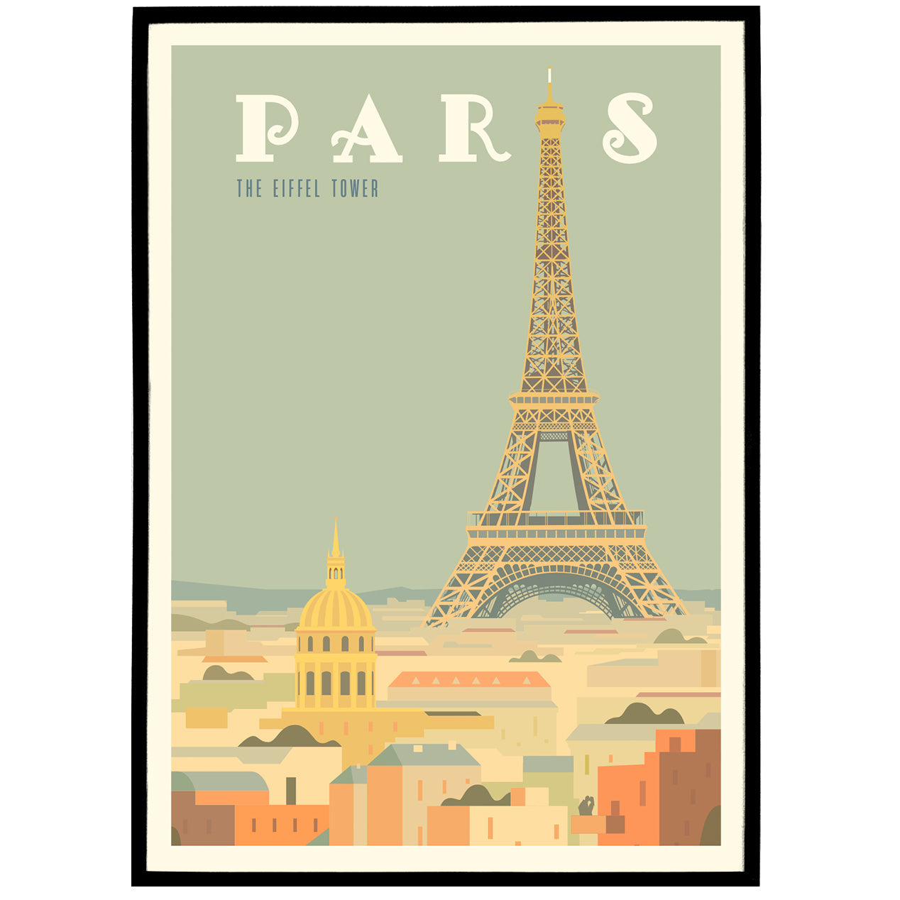 PARIS - retro travel poster