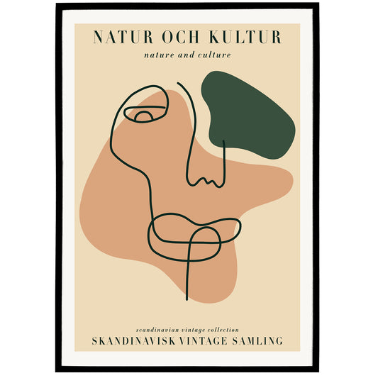 Nature and Culture - Scandinavian Poster