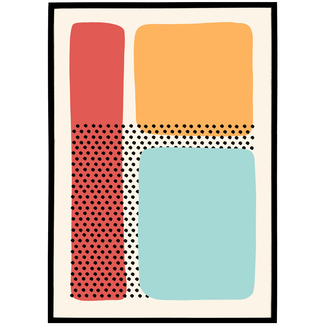 Pastel Abstraction. Mid-Century Modern Art Print