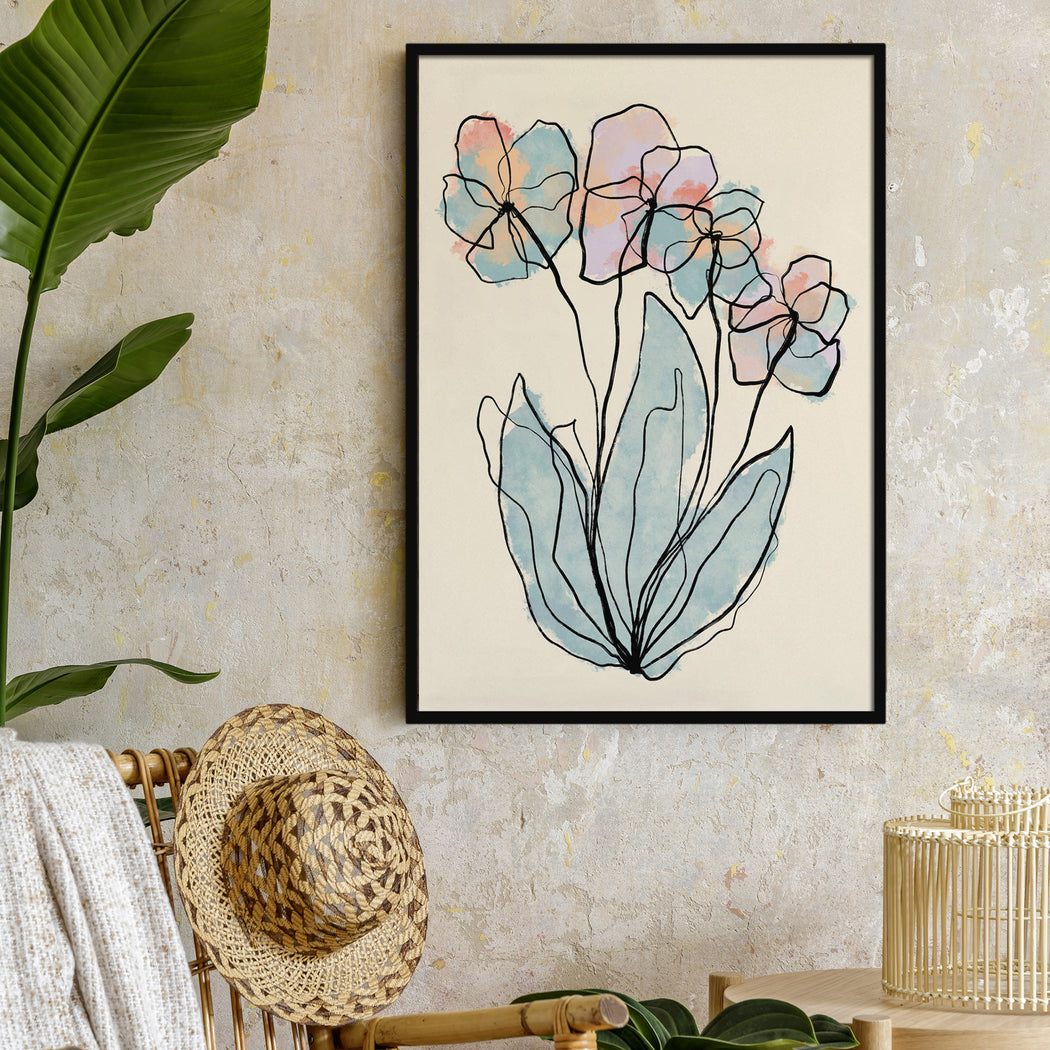 Hand-drawn Bouquet Poster