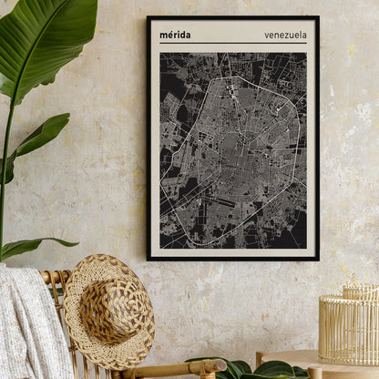 Mérida, Venezuela - City Map Poster