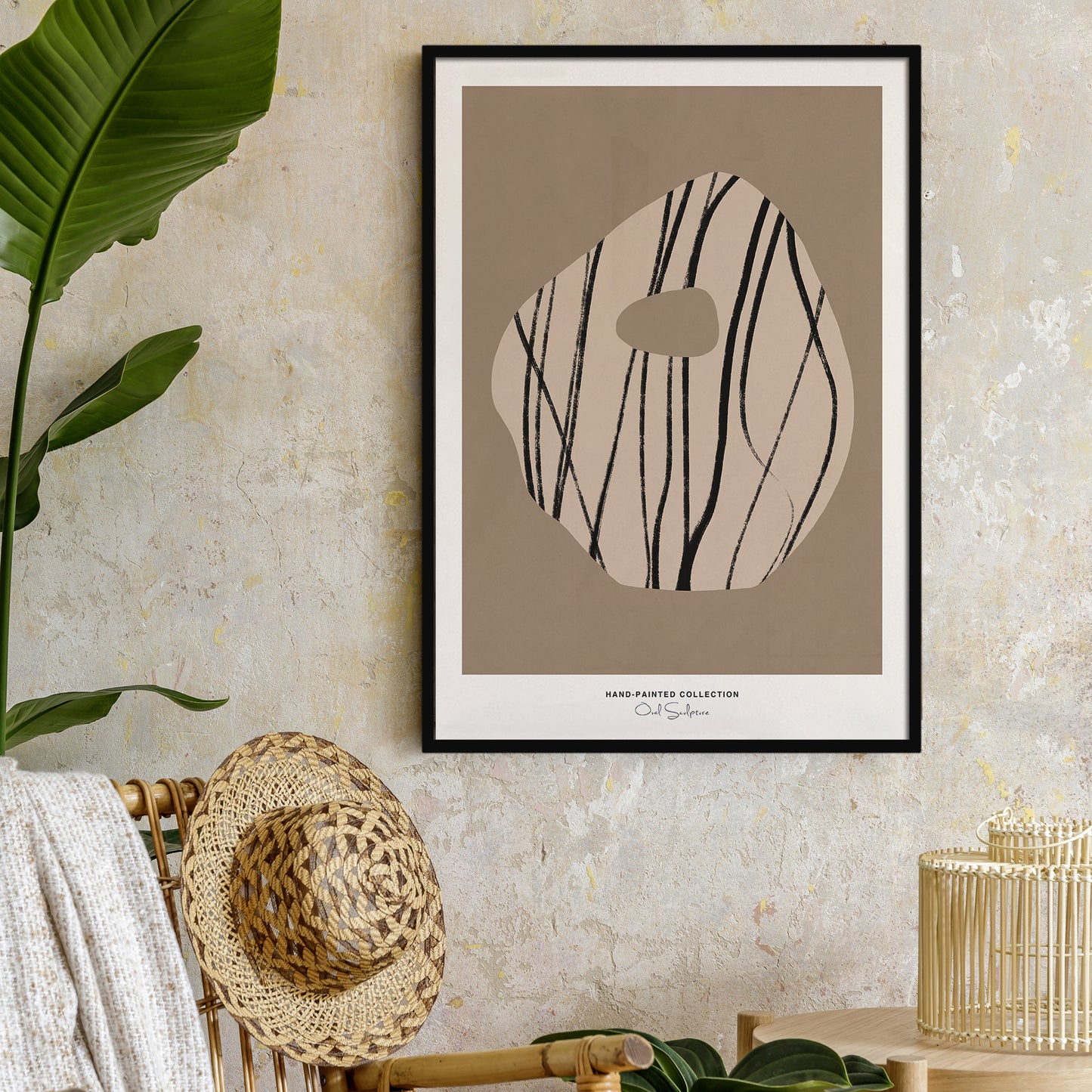 Oval Sculpture | Hand-Painted Collection Poster