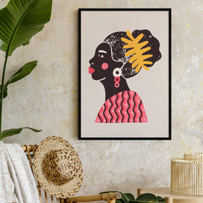 African Lady Portrait Poster
