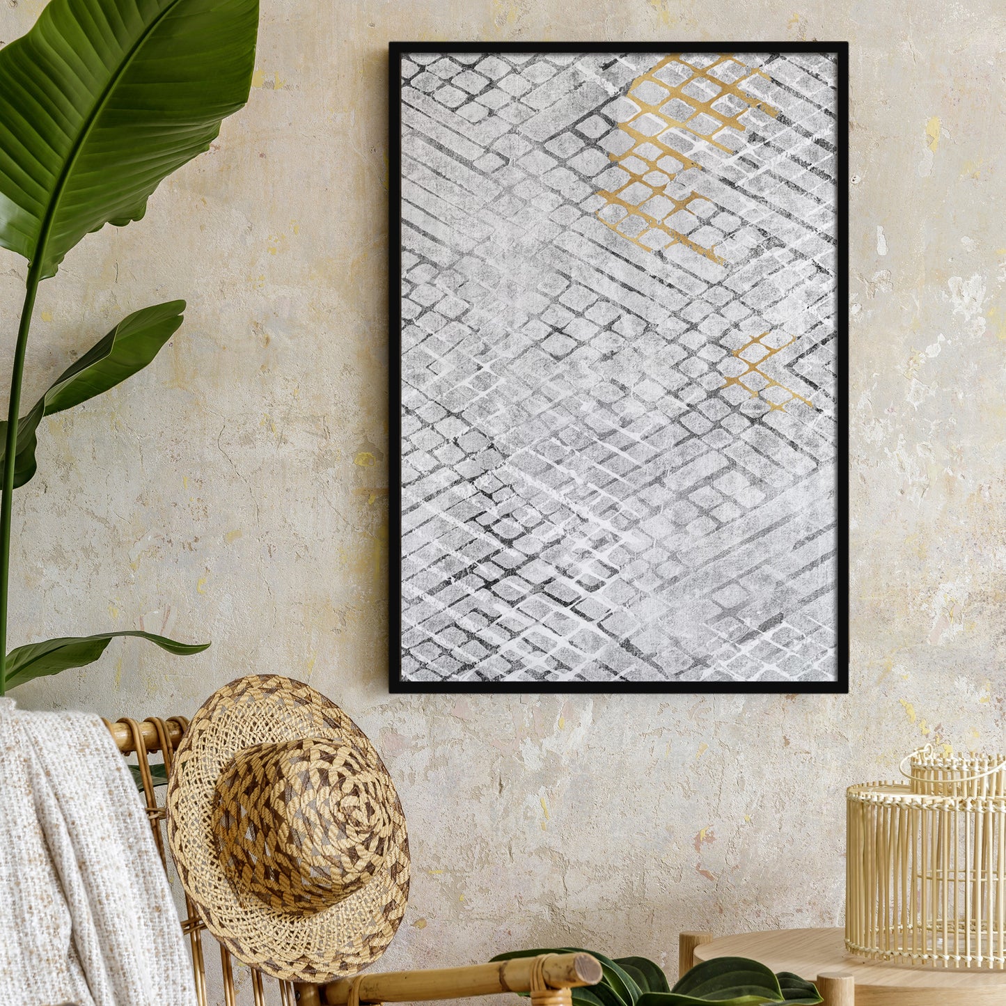 Abstract paint-art nordic  poster