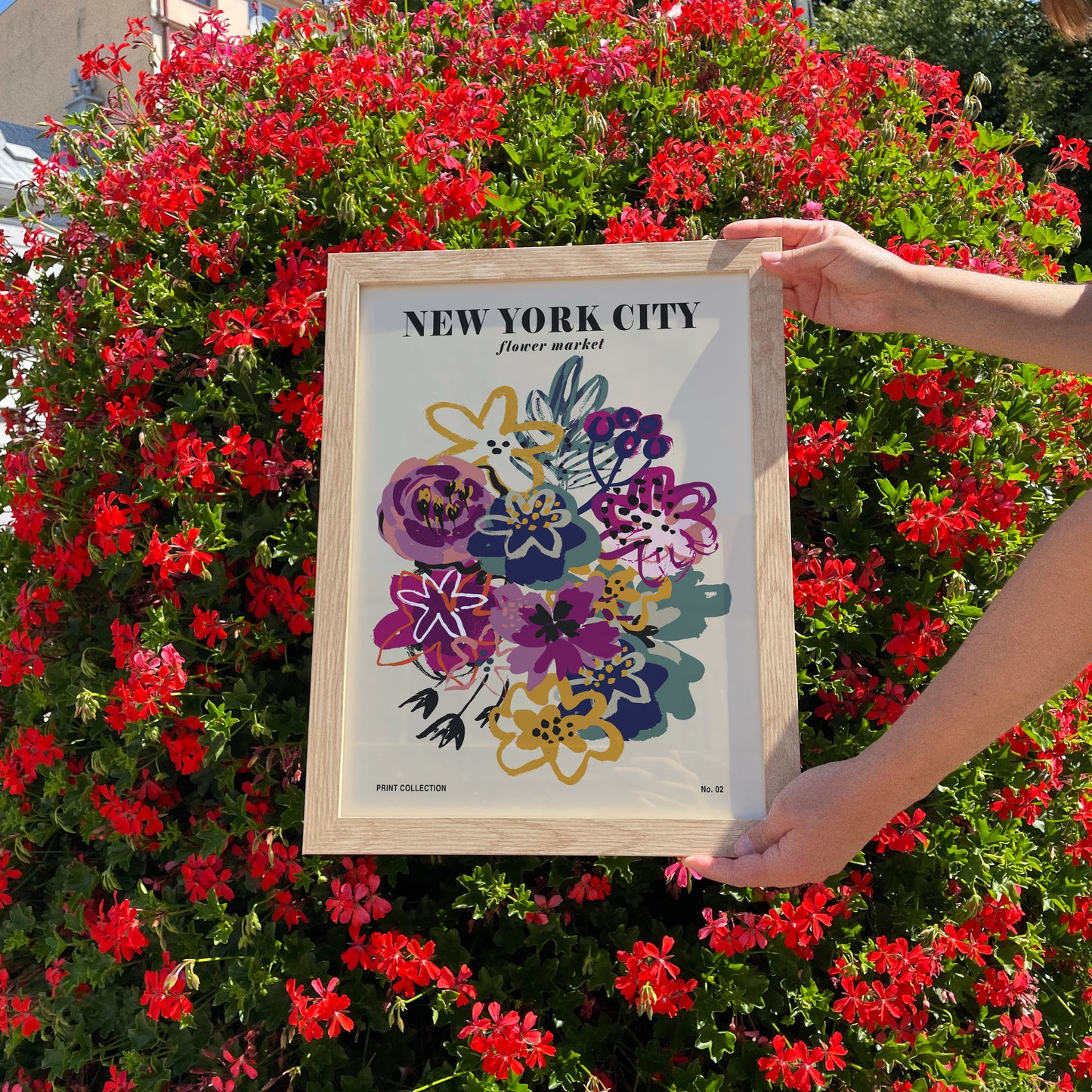 New York City Floral Poster