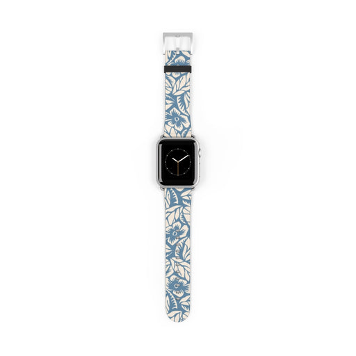 Blue Floral Apple Watch Band