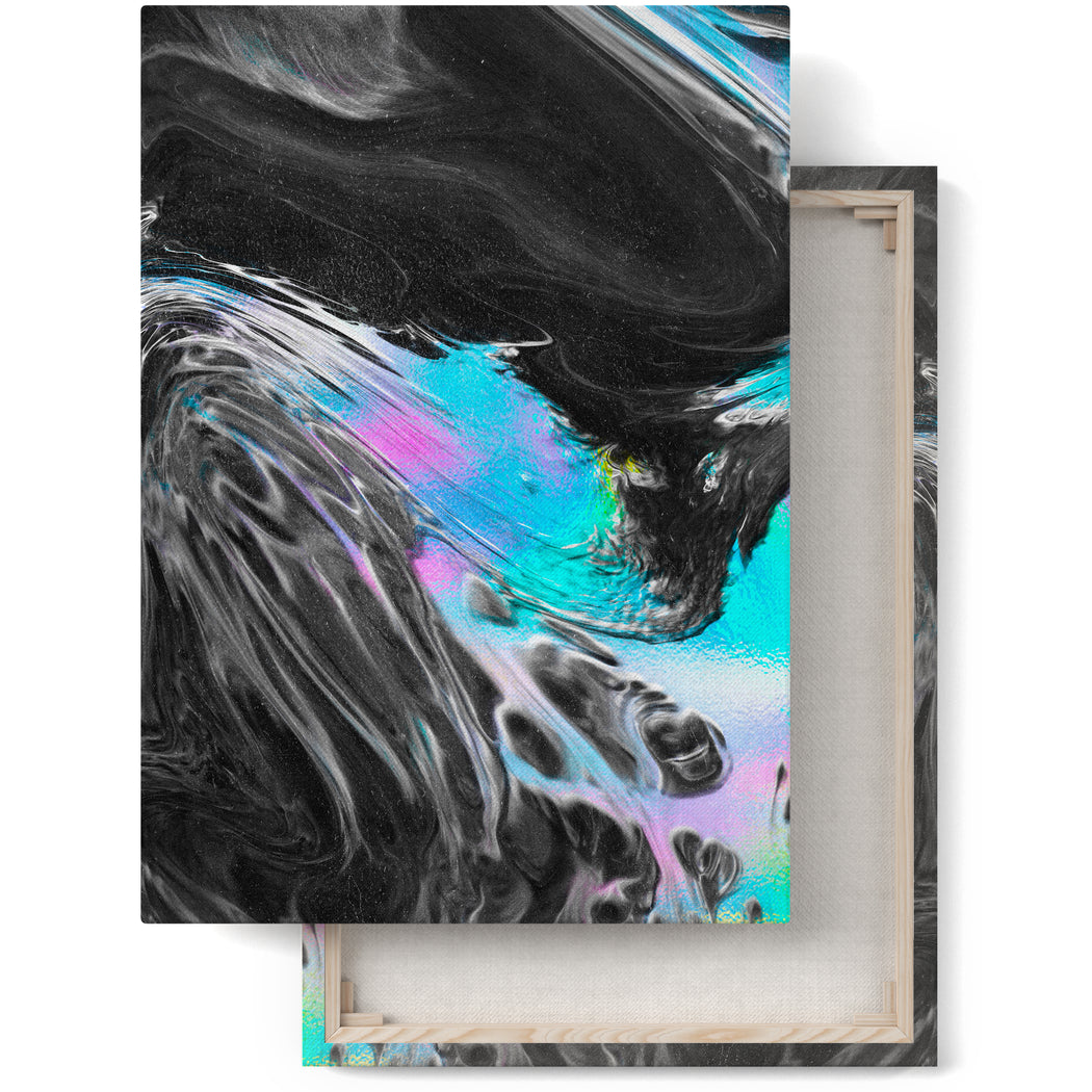 Liquid Art. Neon Print on Canvas