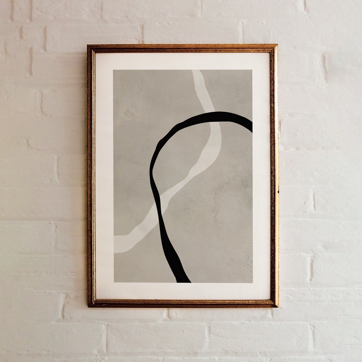 Modern Beige Abstract Poster