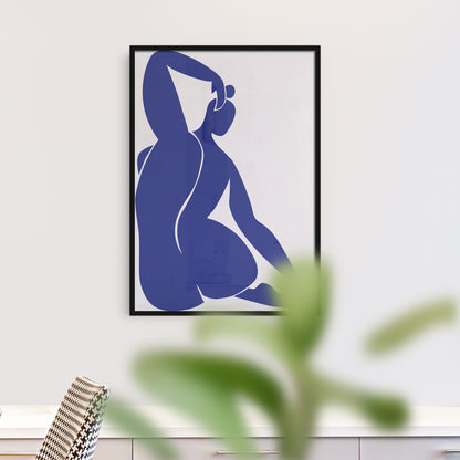 Set of 3 Blue Women Posters