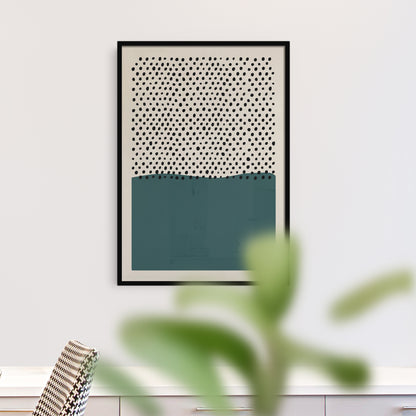 Racing Green Abstract Poster