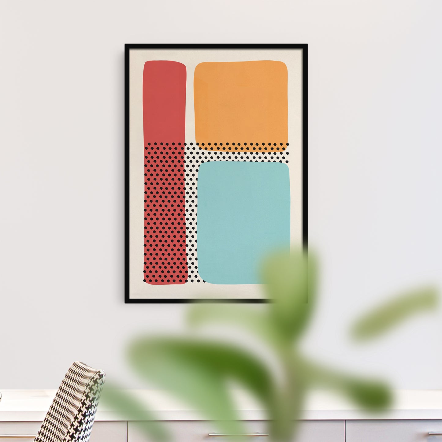 Pastel Abstraction. Mid-Century Modern Art Print