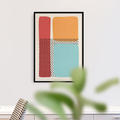 Pastel Abstraction. Mid-Century Modern Art Print