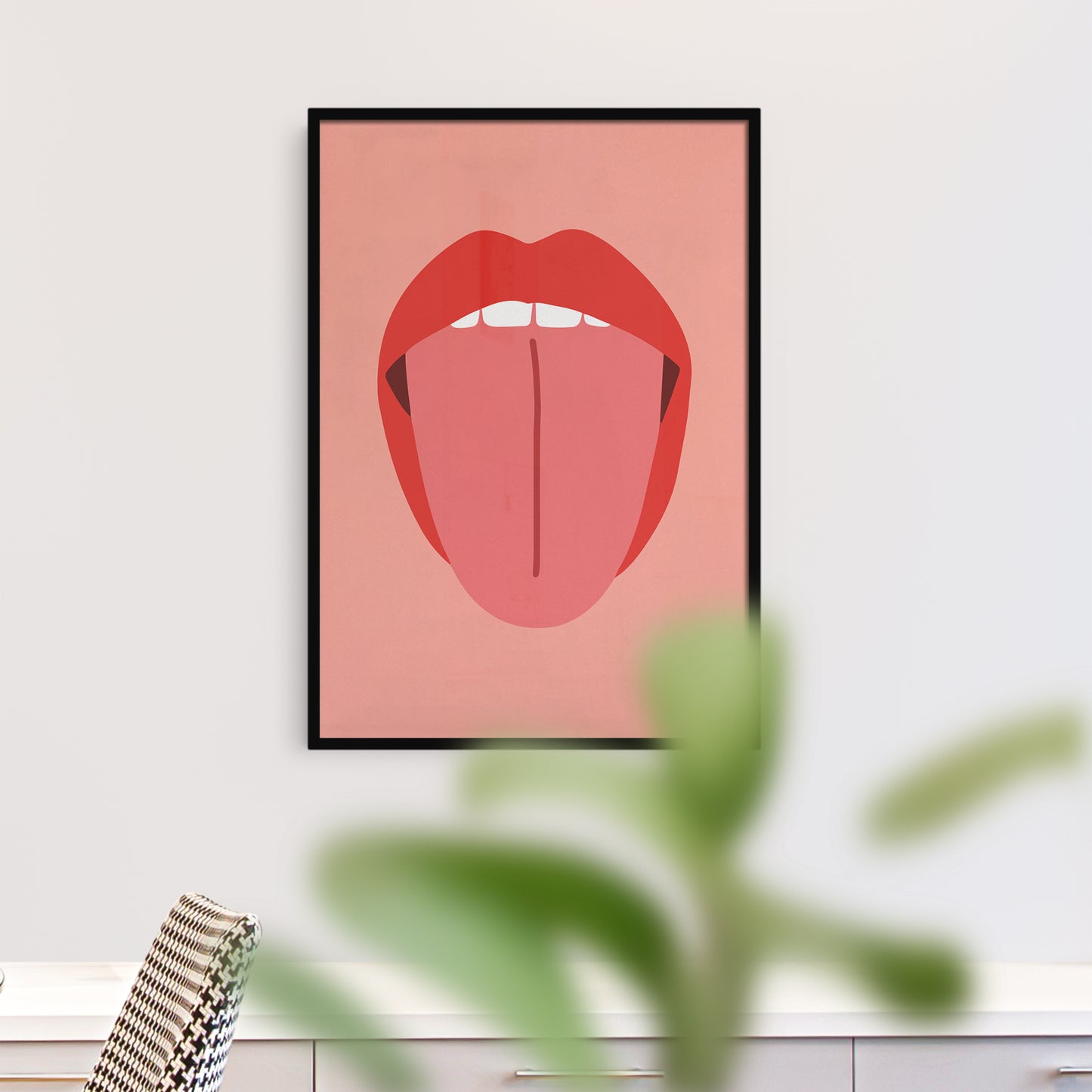 Pop-Art Lips Poster