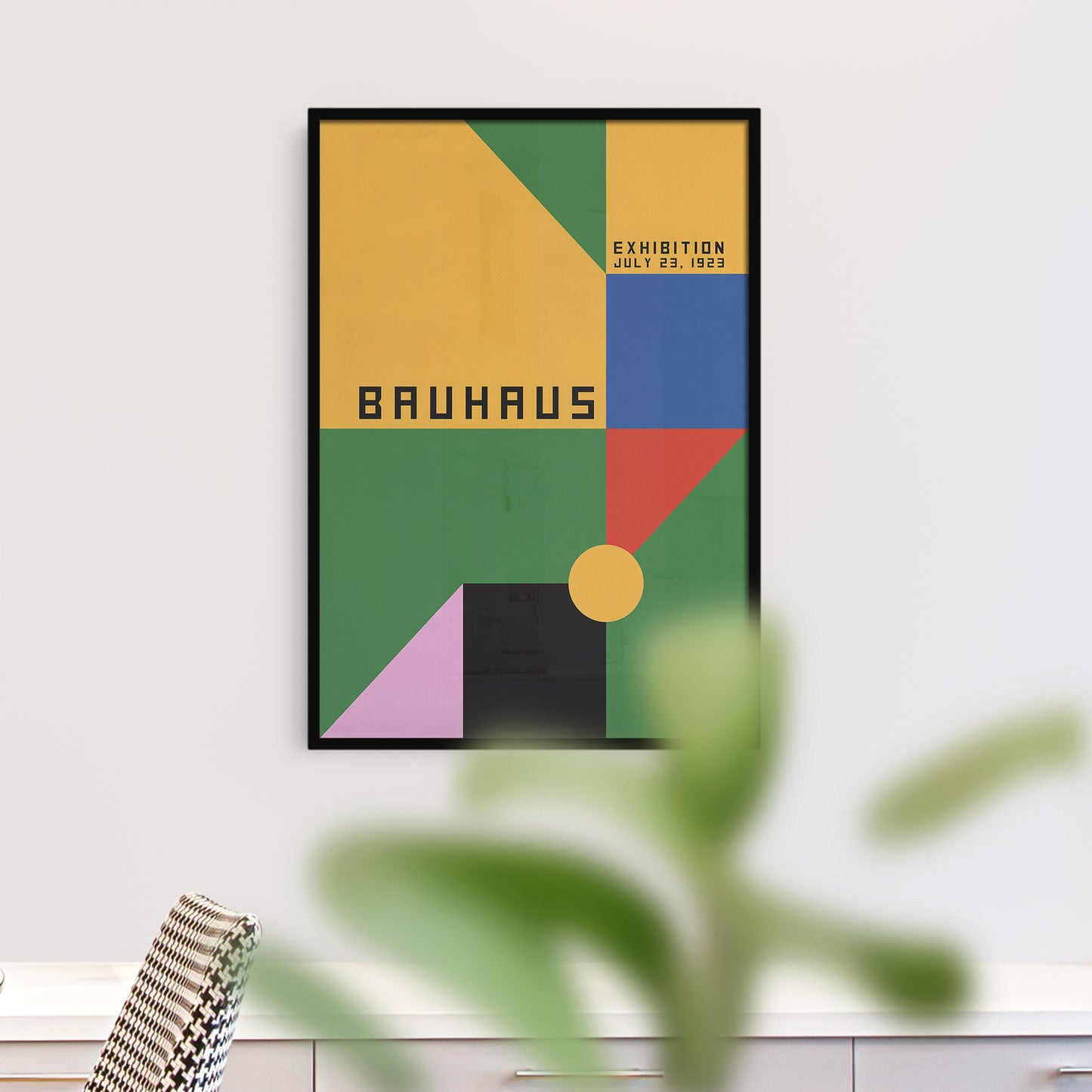 Bauhaus, Vintage Retro Poster