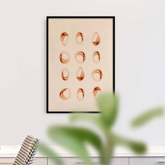 Amber Liquid Art Poster - HypeSheriff