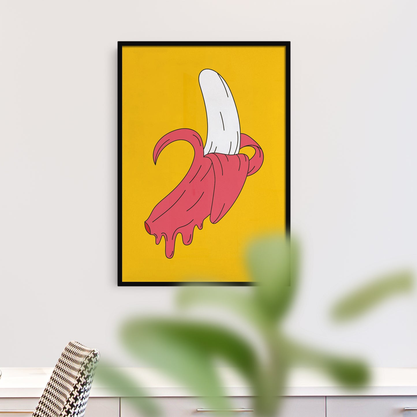Banana Pop-Art Poster