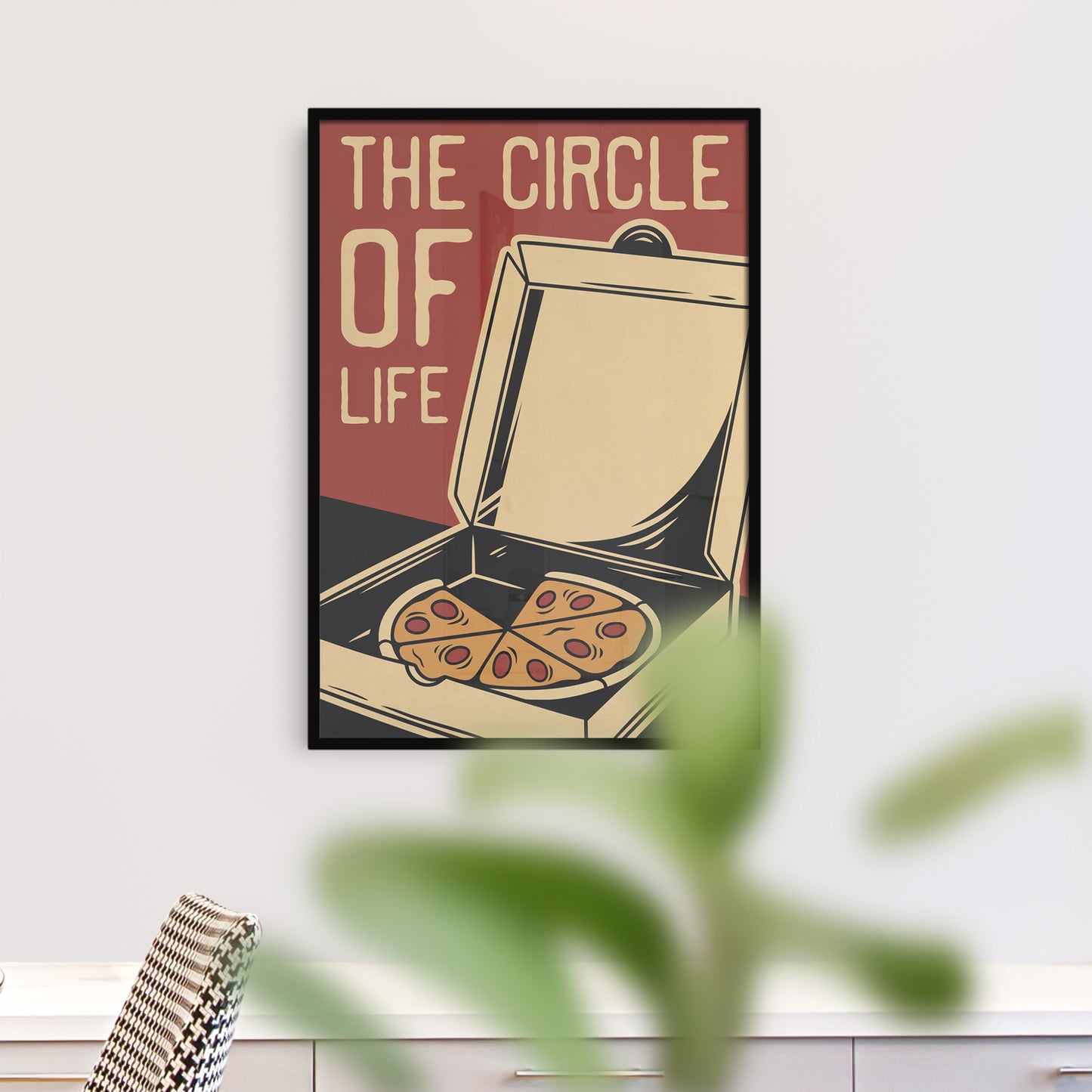 Pizza, The Circle Of Life Print