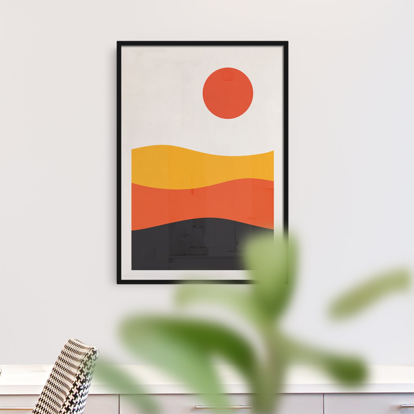 Mid-Century Modern Sunset Print