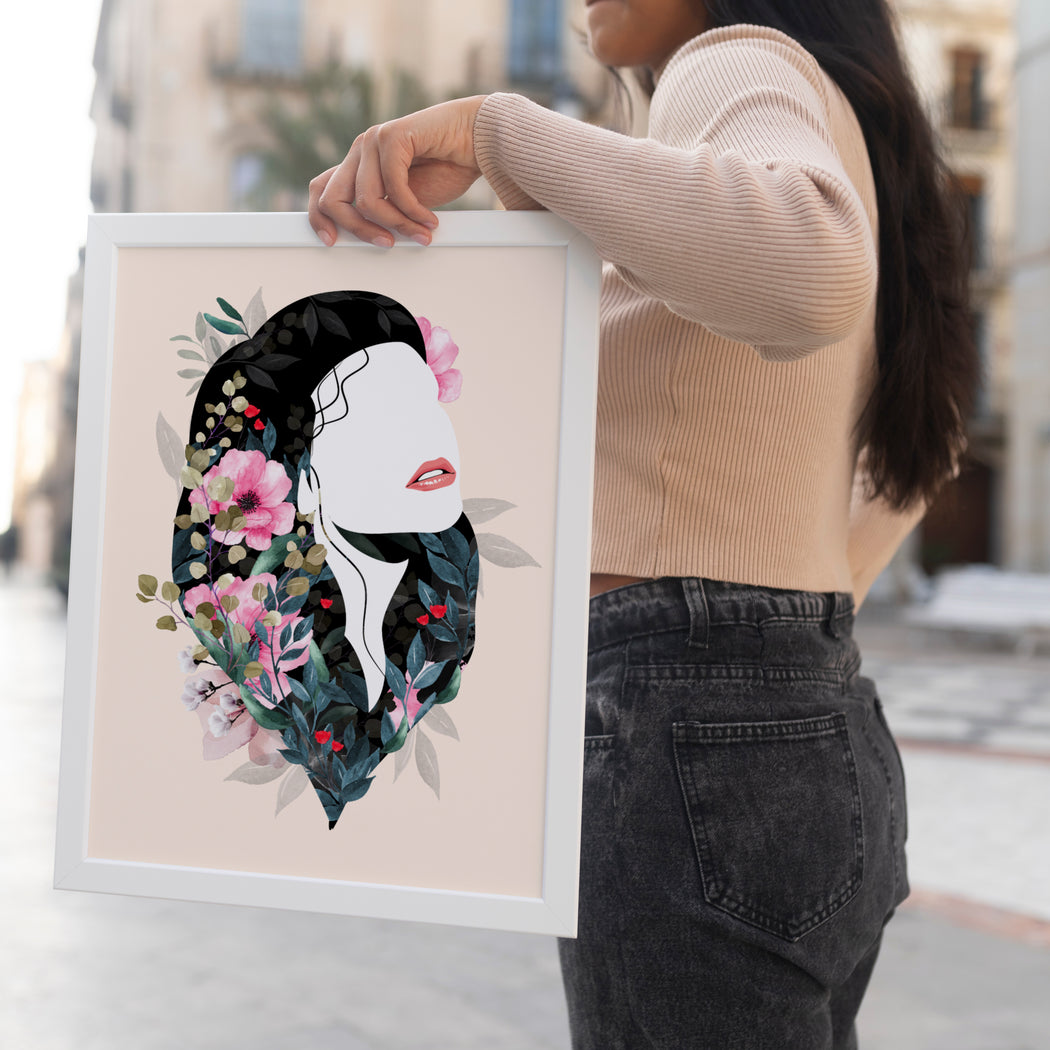 Bouquet Woman Poster
