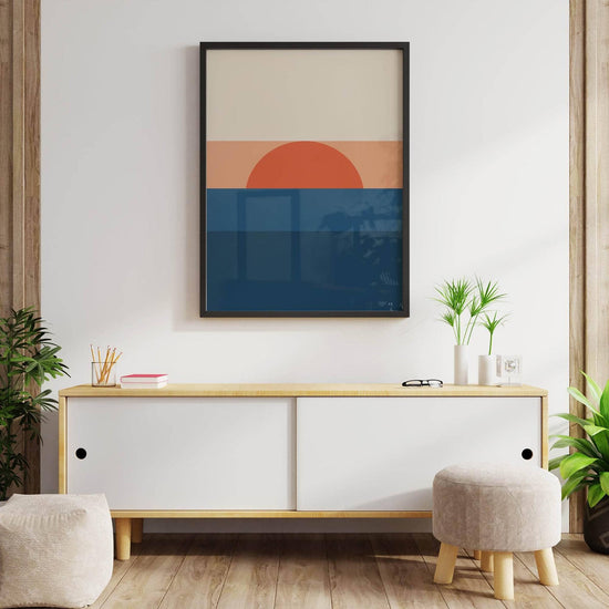 Geometric Sunset Print – HypeSheriff
