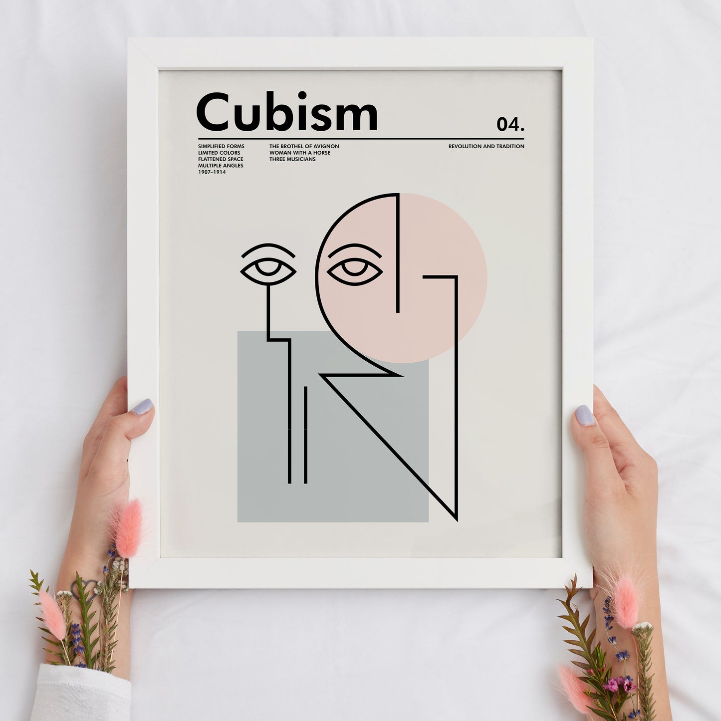 Minimal Cubism Poster