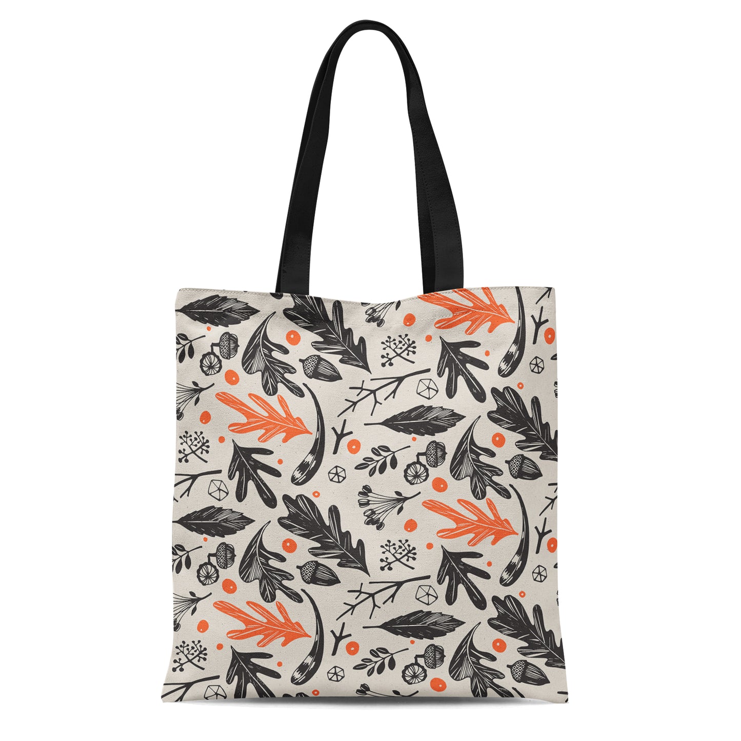 Tote Bag with autumn print
