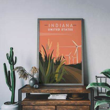 Indiana Travel Poster