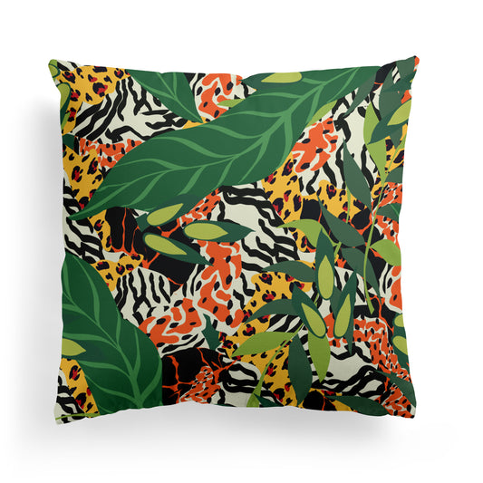 Boho Jungle Throw Pillow