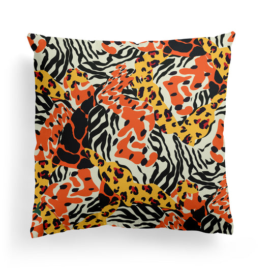 Colorful Zebra Throw Pillow