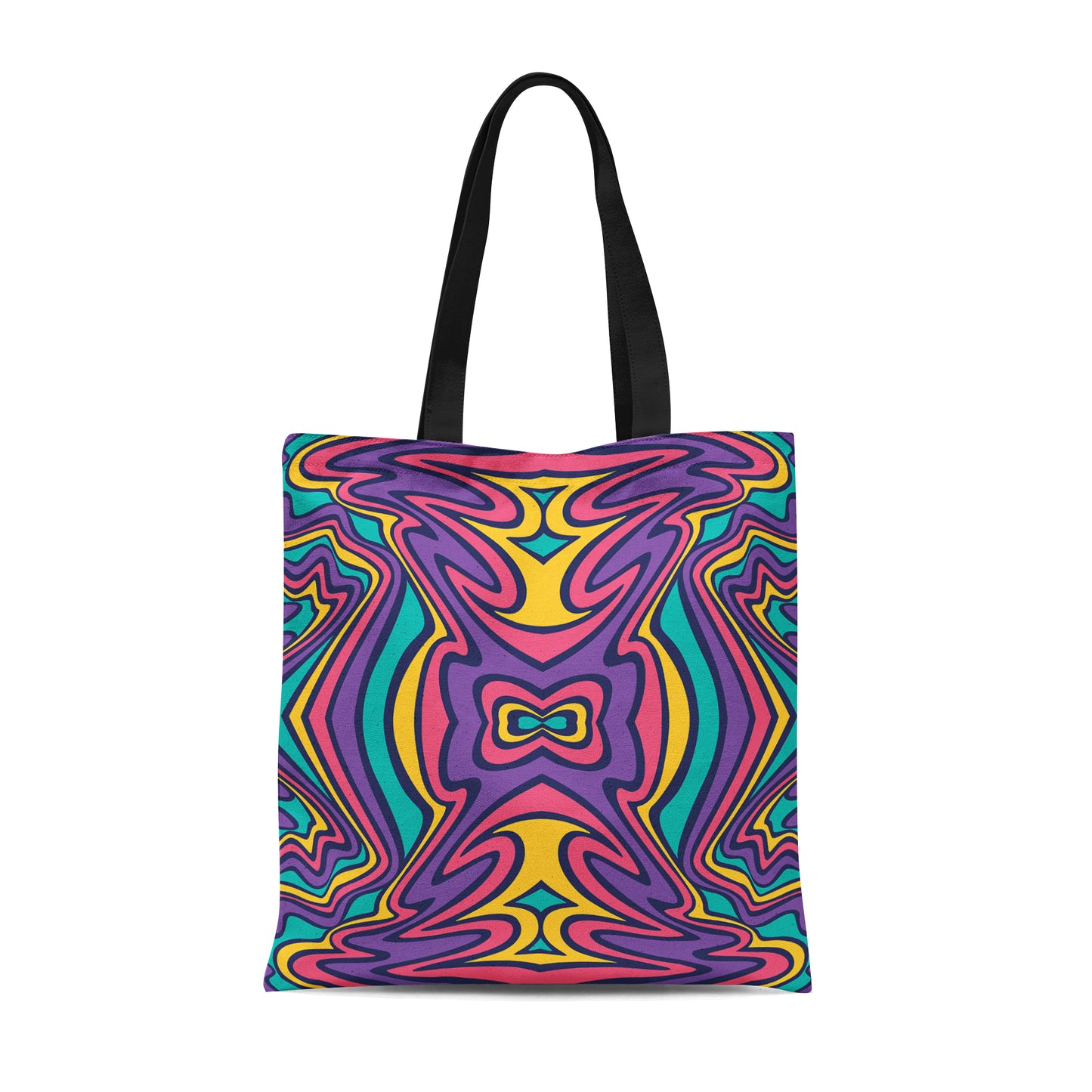 Tote Bag with Psychedelic Print